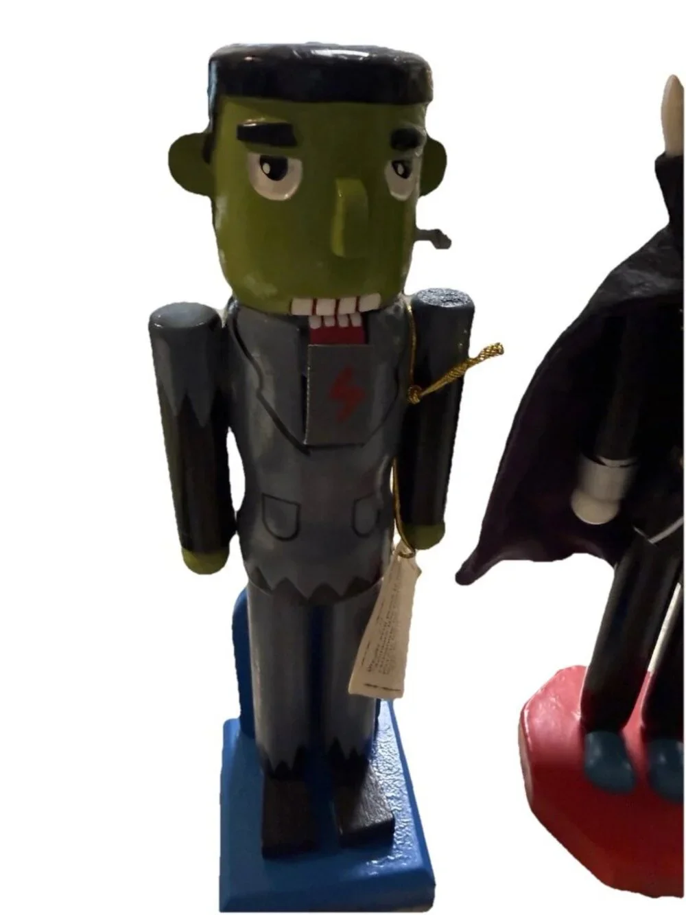 Dracula Vampire Frankenstein Halloween Nutcracker Set Limited Target 2010 Read